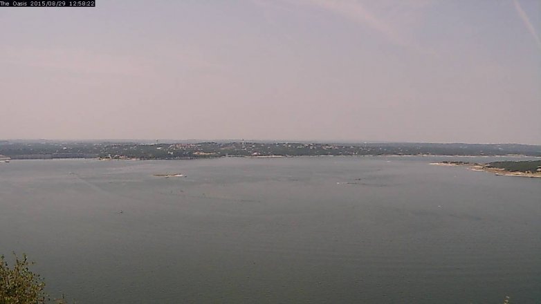 Lake Travis webcam, August 29, 2015 12:05 PM CT