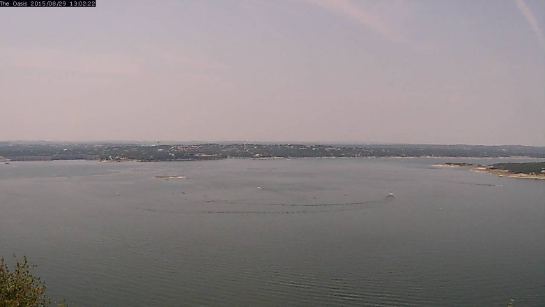 Lake Travis webcam, August 29, 2015 12:10 PM CT