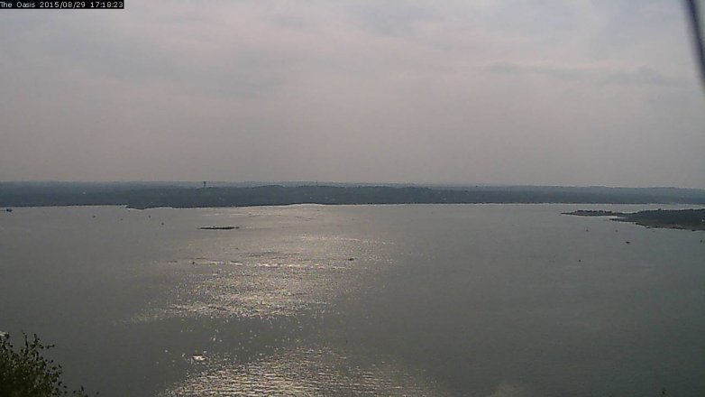 Lake Travis webcam, August 29, 2015 4:25 PM CT
