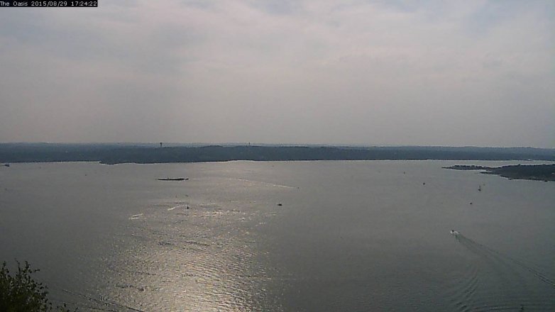 Lake Travis webcam, August 29, 2015 4:30 PM CT
