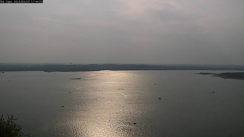 Lake Travis webcam, August 29, 2015 4:50 PM CT