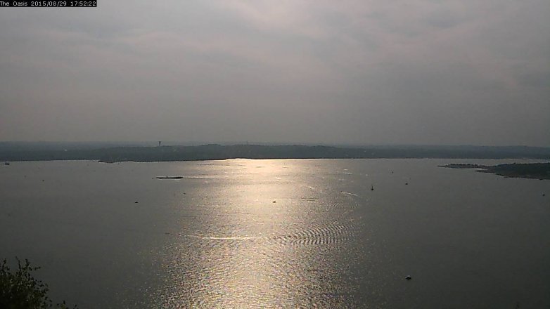 Lake Travis webcam, August 29, 2015 5:00 PM CT