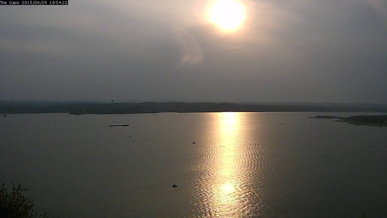 Lake Travis webcam, August 29, 2015 6:00 PM CT