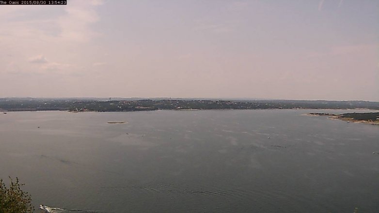 Lake Travis webcam, August 30, 2015 1:00 PM CT