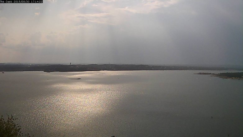 Lake Travis webcam, August 30, 2015 4:20 PM CT