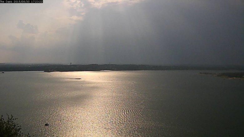 Lake Travis webcam, August 30, 2015 4:30 PM CT