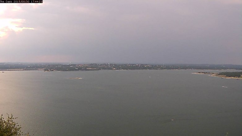 Lake Travis webcam, August 30, 2015 4:50 PM CT