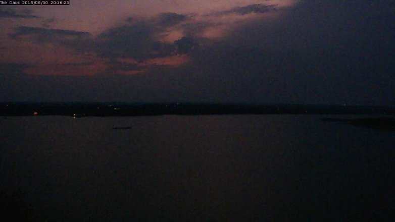 Lake Travis webcam, August 30, 2015 7:25 PM CT