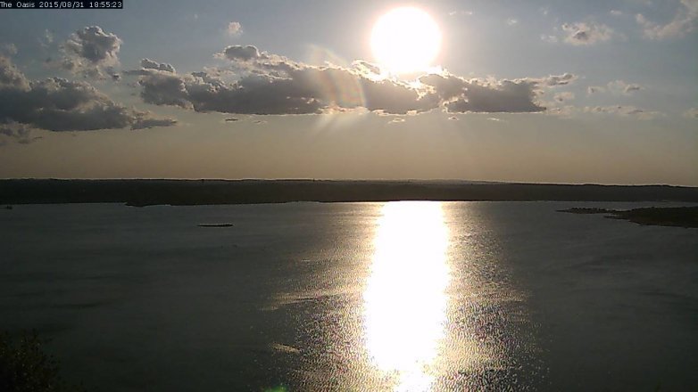 Lake Travis webcam, August 31, 2015 6:00 PM CT