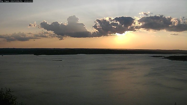 Lake Travis webcam, August 31, 2015 6:30 PM CT