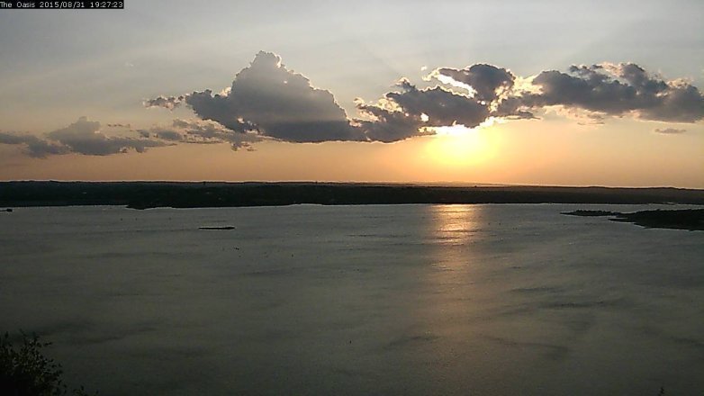 Lake Travis webcam, August 31, 2015 6:35 PM CT