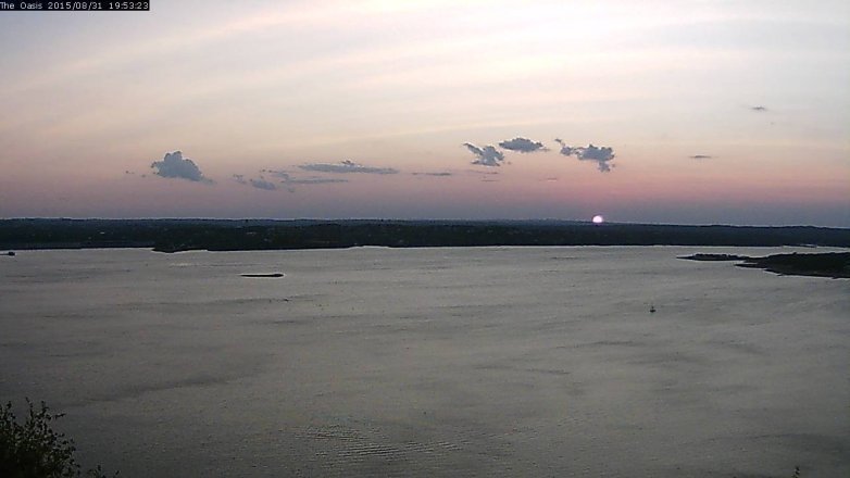 Lake Travis webcam, August 31, 2015 7:00 PM CT