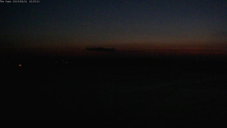 Lake Travis webcam, August 31, 2015 7:30 PM CT