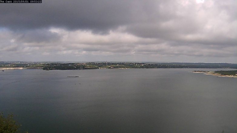 Lake Travis webcam, September 1, 2015 9:00 AM CT
