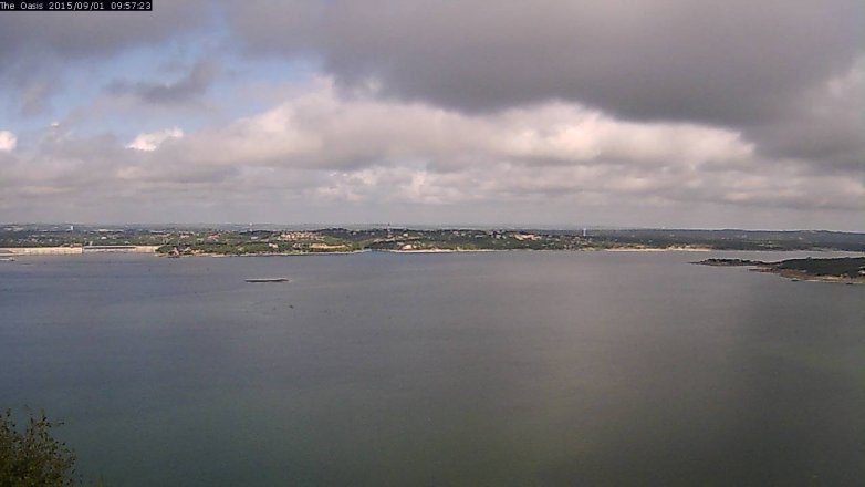 Lake Travis webcam, September 1, 2015 9:05 AM CT