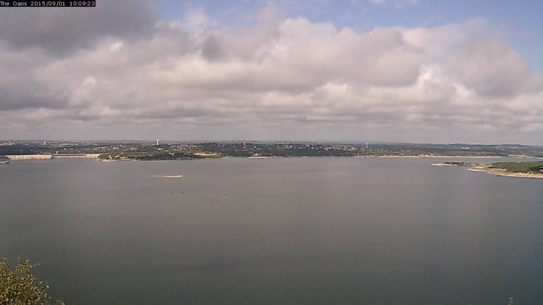 Lake Travis webcam, September 1, 2015 9:15 AM CT