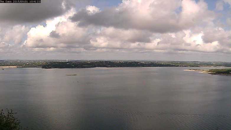 Lake Travis webcam, September 1, 2015 9:50 AM CT