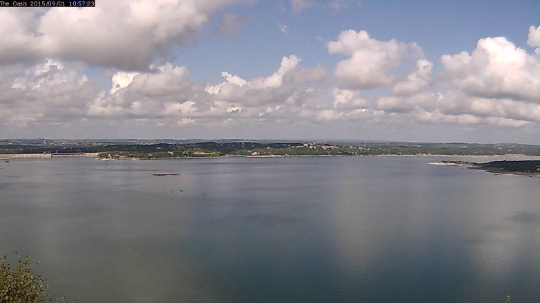 Lake Travis webcam, September 1, 2015 10:05 AM CT