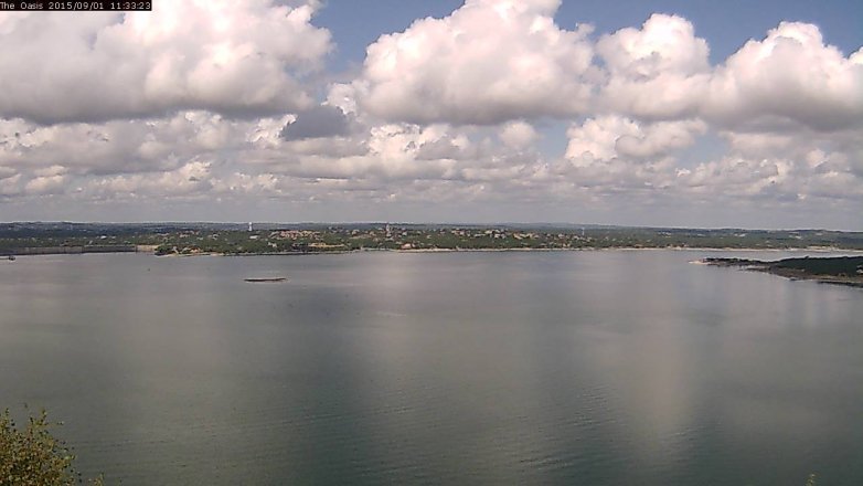 Lake Travis webcam, September 1, 2015 10:40 AM CT