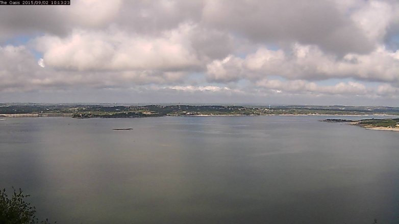 Lake Travis webcam, September 2, 2015 9:20 AM CT