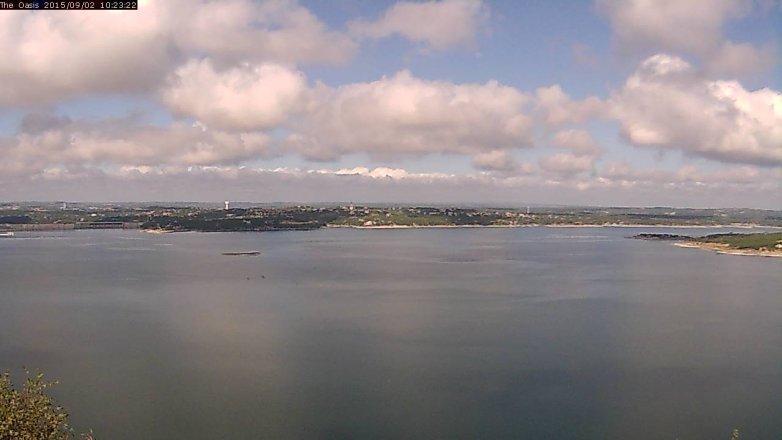 Lake Travis webcam, September 2, 2015 9:30 AM CT
