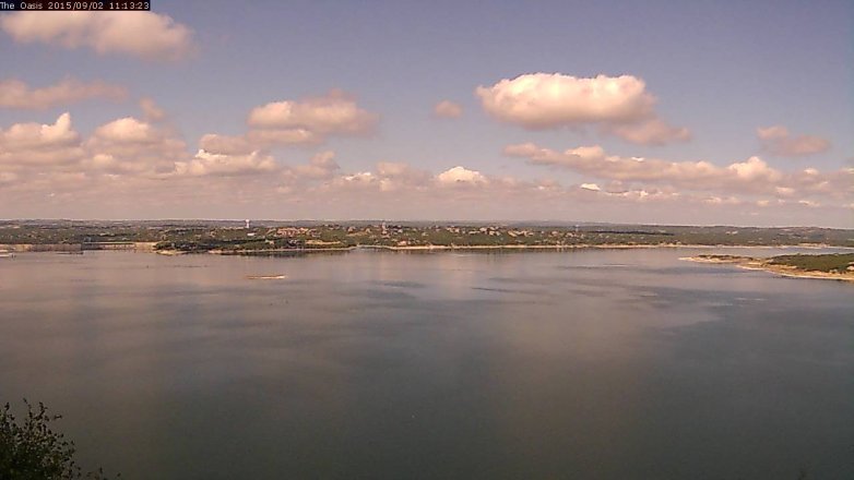 Lake Travis webcam, September 2, 2015 10:20 AM CT