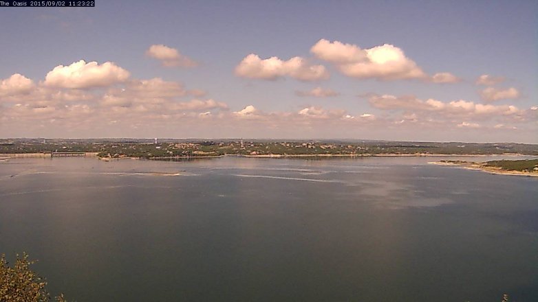 Lake Travis webcam, September 2, 2015 10:30 AM CT