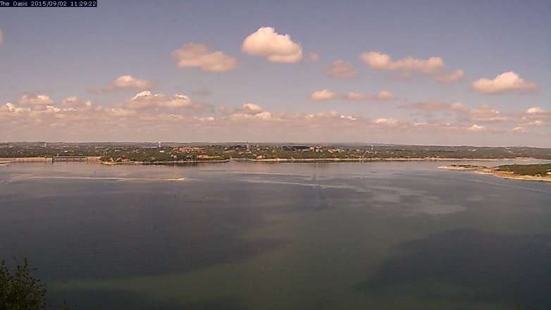 Lake Travis webcam, September 2, 2015 10:35 AM CT