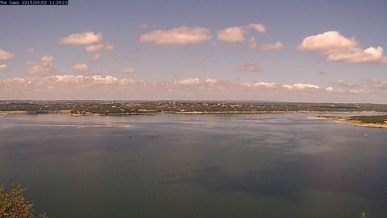 Lake Travis webcam, September 2, 2015 10:45 AM CT