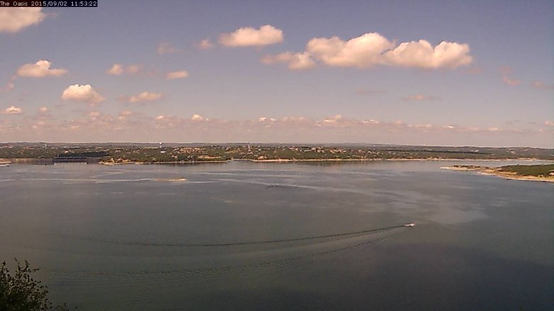 Lake Travis webcam, September 2, 2015 11:00 AM CT