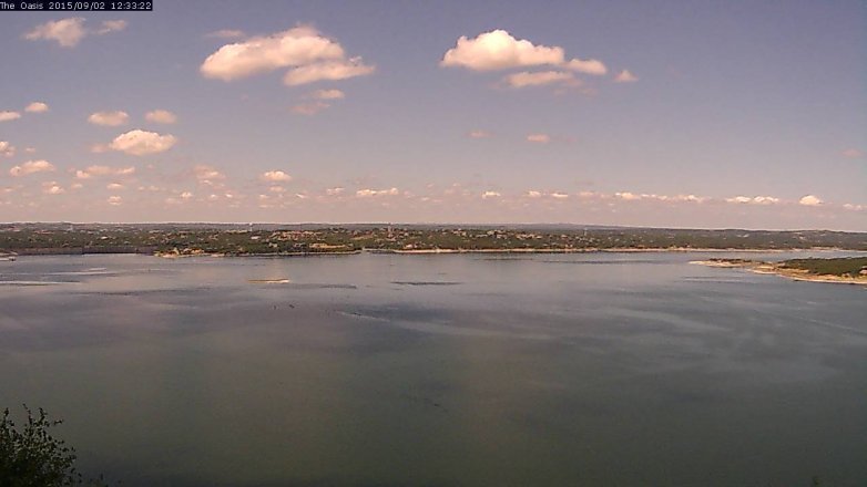 Lake Travis webcam, September 2, 2015 11:40 AM CT