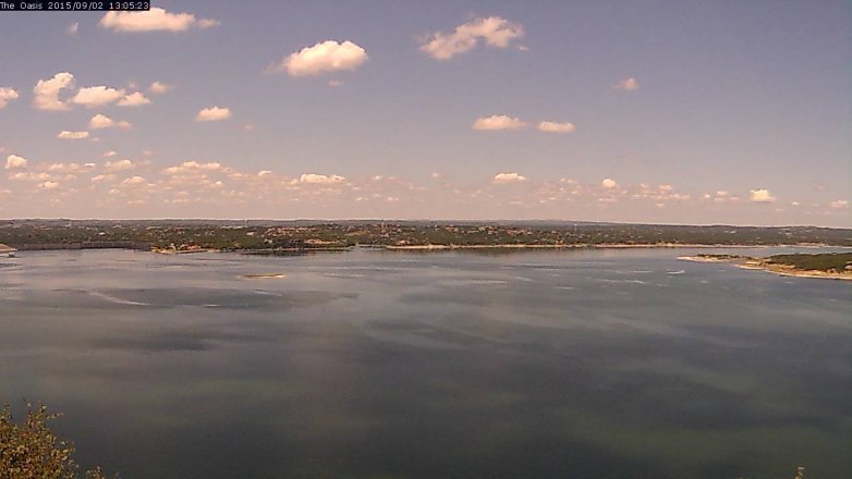 Lake Travis webcam, September 2, 2015 12:10 PM CT