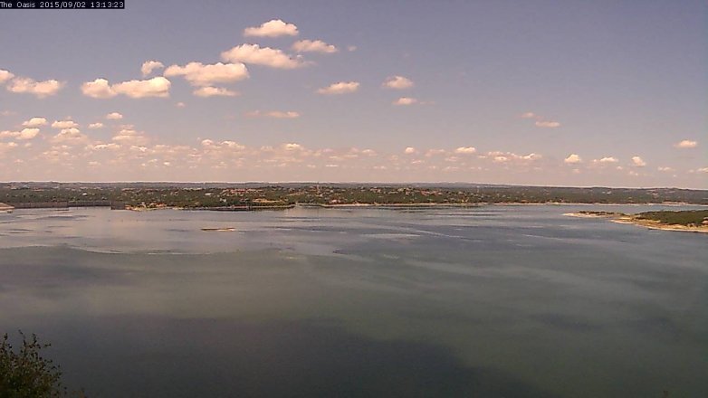Lake Travis webcam, September 2, 2015 12:20 PM CT
