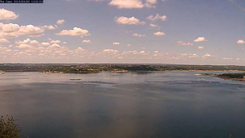 Lake Travis webcam, September 2, 2015 12:25 PM CT