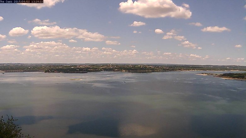 Lake Travis webcam, September 2, 2015 12:35 PM CT