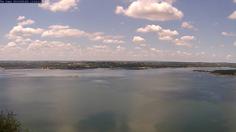 Lake Travis webcam, September 2, 2015 12:40 PM CT