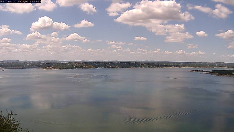Lake Travis webcam, September 2, 2015 1:05 PM CT