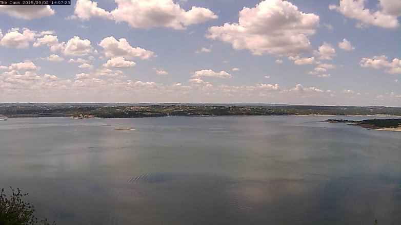 Lake Travis webcam, September 2, 2015 1:15 PM CT