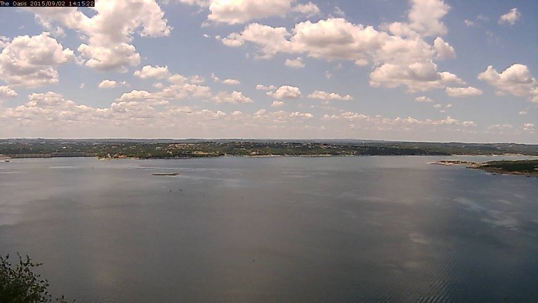 Lake Travis webcam, September 2, 2015 1:20 PM CT