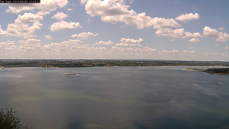 Lake Travis webcam, September 2, 2015 1:25 PM CT