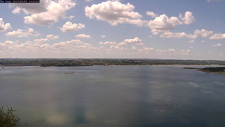 Lake Travis webcam, September 2, 2015 1:30 PM CT