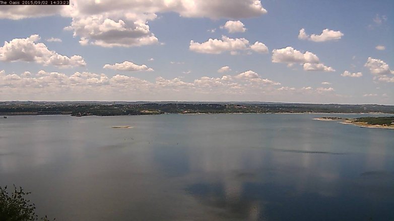 Lake Travis webcam, September 2, 2015 1:40 PM CT