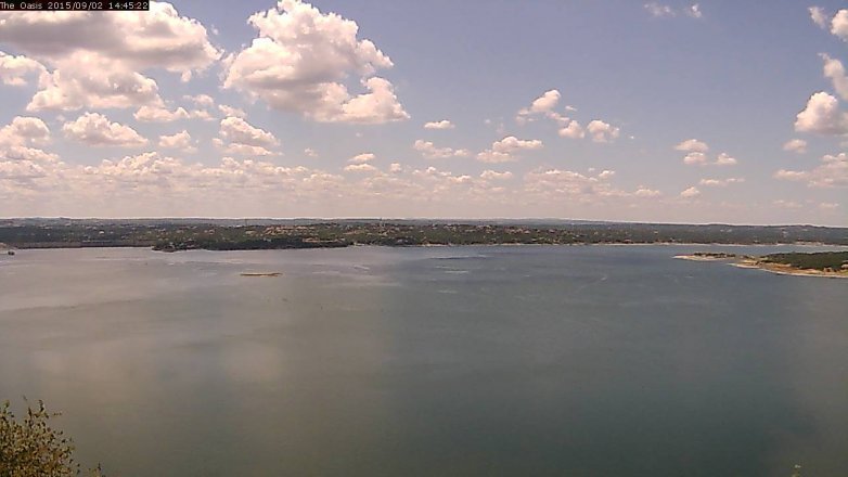 Lake Travis webcam, September 2, 2015 1:50 PM CT