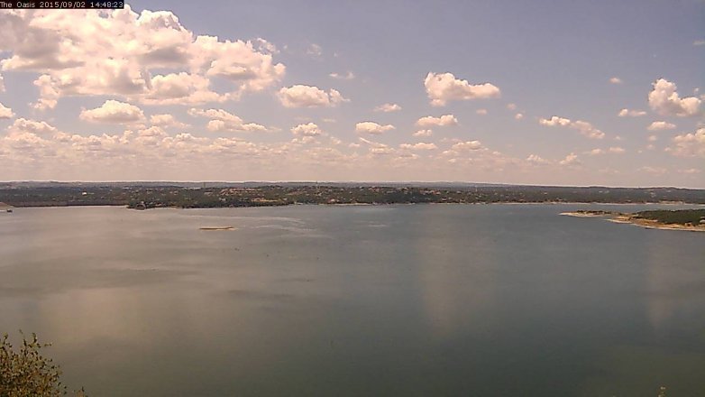 Lake Travis webcam, September 2, 2015 1:55 PM CT