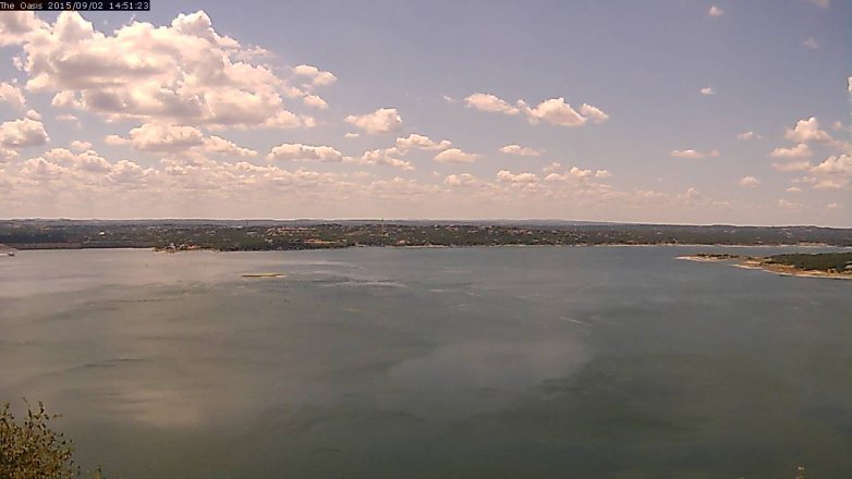 Lake Travis webcam, September 2, 2015 2:00 PM CT