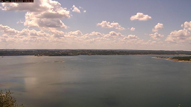 Lake Travis webcam, September 2, 2015 2:25 PM CT