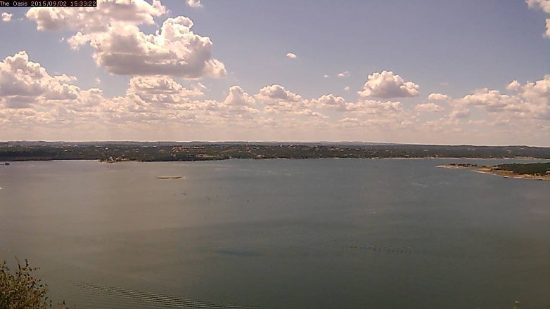 Lake Travis webcam, September 2, 2015 2:40 PM CT