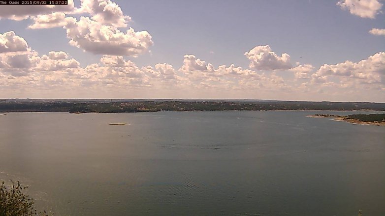 Lake Travis webcam, September 2, 2015 2:45 PM CT