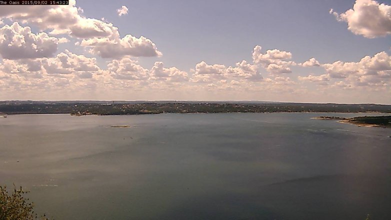 Lake Travis webcam, September 2, 2015 2:50 PM CT