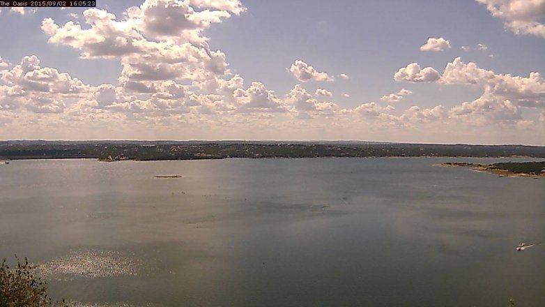 Lake Travis webcam, September 2, 2015 3:10 PM CT